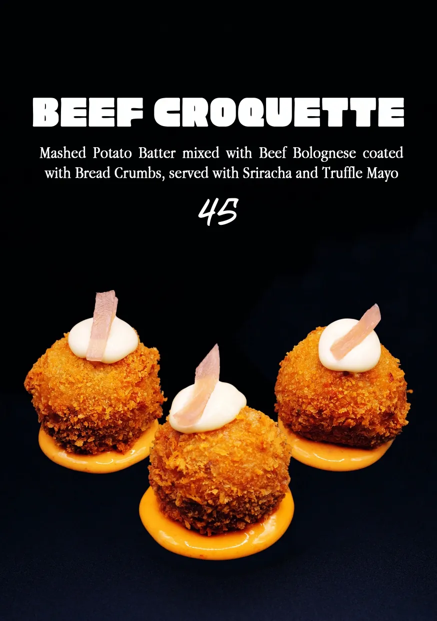 1. beef croquette snacks