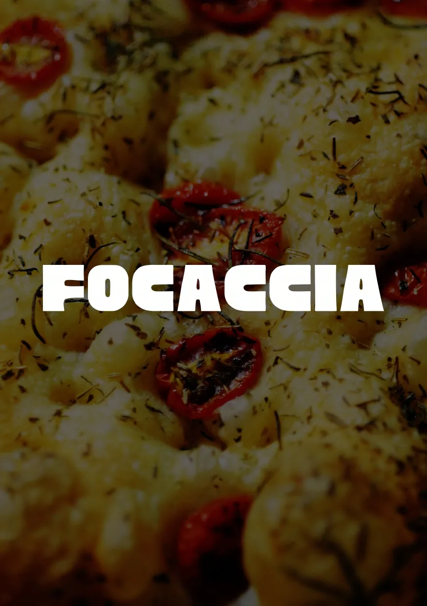 Focaccia menu cover
